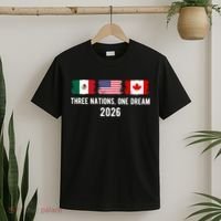 Three Nations One Dream 2026 International Soccer Tournament T-Shirt thumb 2