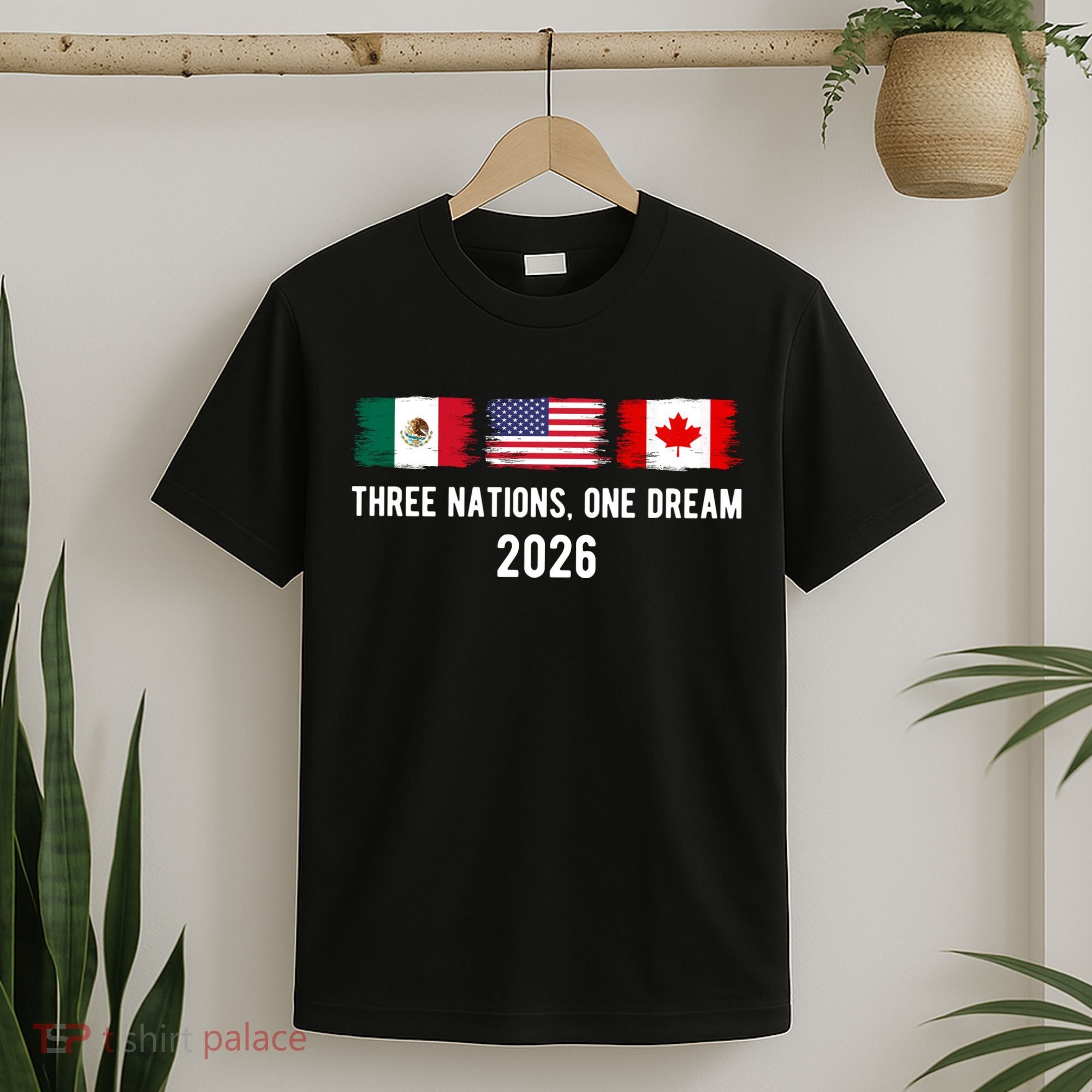 Three Nations One Dream 2026 International Soccer Tournament T-Shirt