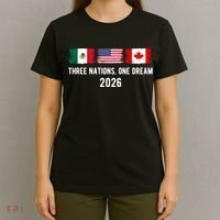 Three Nations One Dream 2026 International Soccer Tournament T-Shirt thumb 4