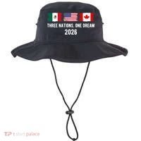 Three Nations One Dream 2026 International Soccer Tournament Bucket Hat thumb 0