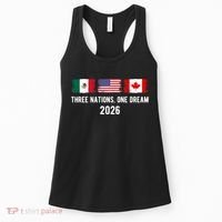 Three Nations One Dream 2026 International Soccer Tournament Women's Tank Top thumb 0