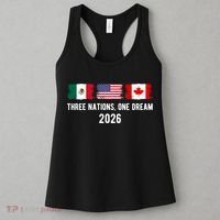 Three Nations One Dream 2026 International Soccer Tournament Women's Tank Top thumb 3