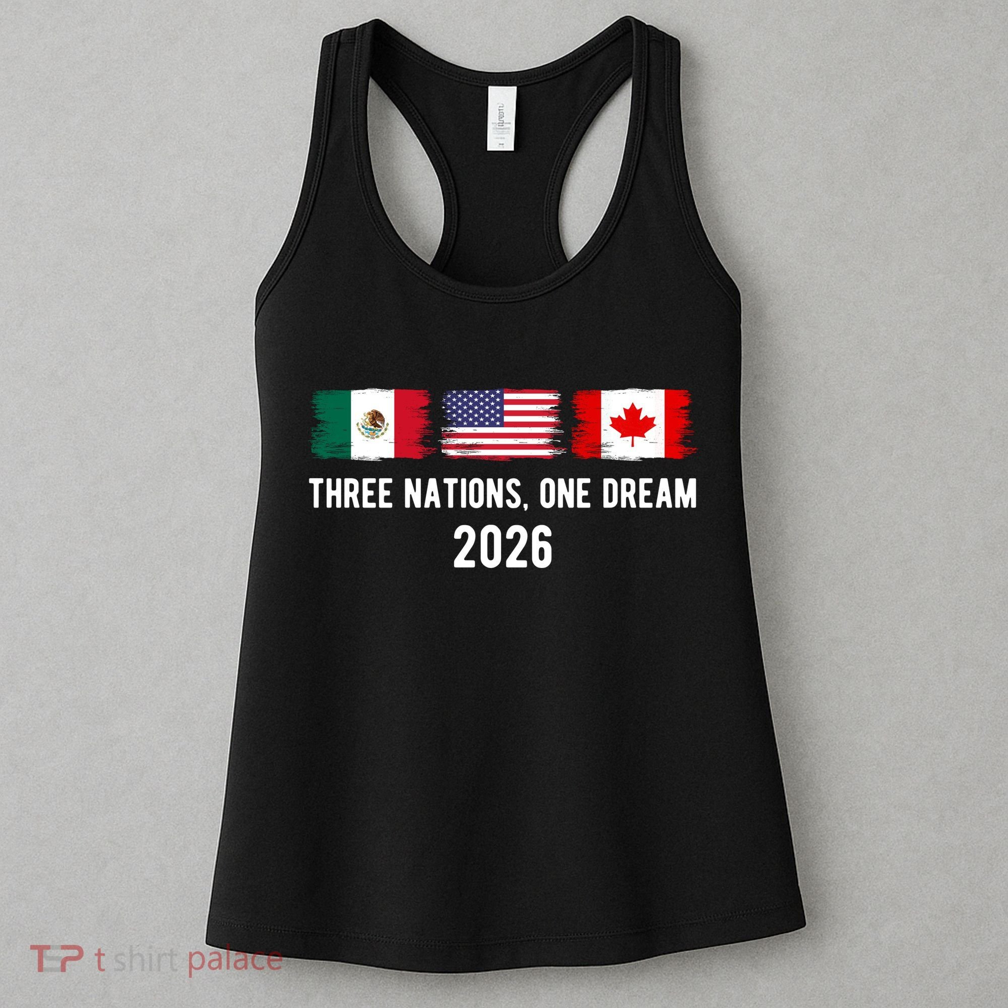 Three Nations One Dream 2026 International Soccer Tournament Women's Tank Top