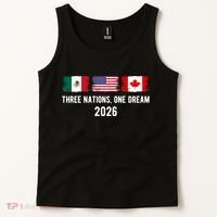 Three Nations One Dream 2026 International Soccer Tournament Tank Top thumb 2