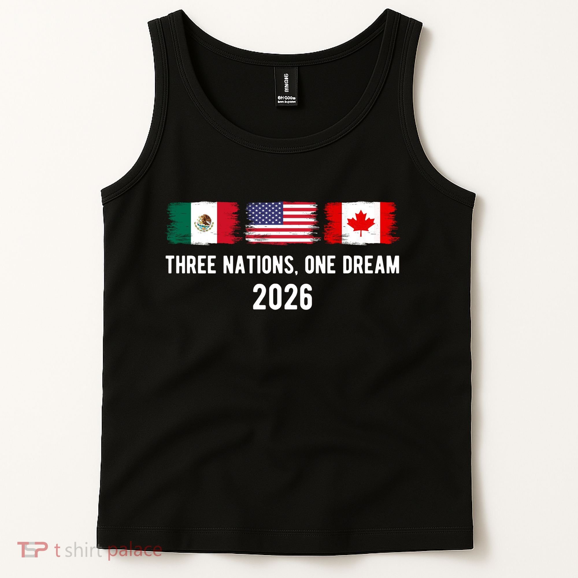 Three Nations One Dream 2026 International Soccer Tournament Tank Top