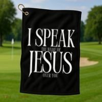 The Name Of Jesus Golf Towel thumb 1