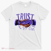Trust No One Black Field Purple 12s Matching T-Shirt thumb 0