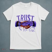 Trust No One Black Field Purple 12s Matching T-Shirt thumb 5