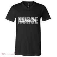 Telehealth Nurse Outfit Virtual Nursing V-Neck T-Shirt thumb 0