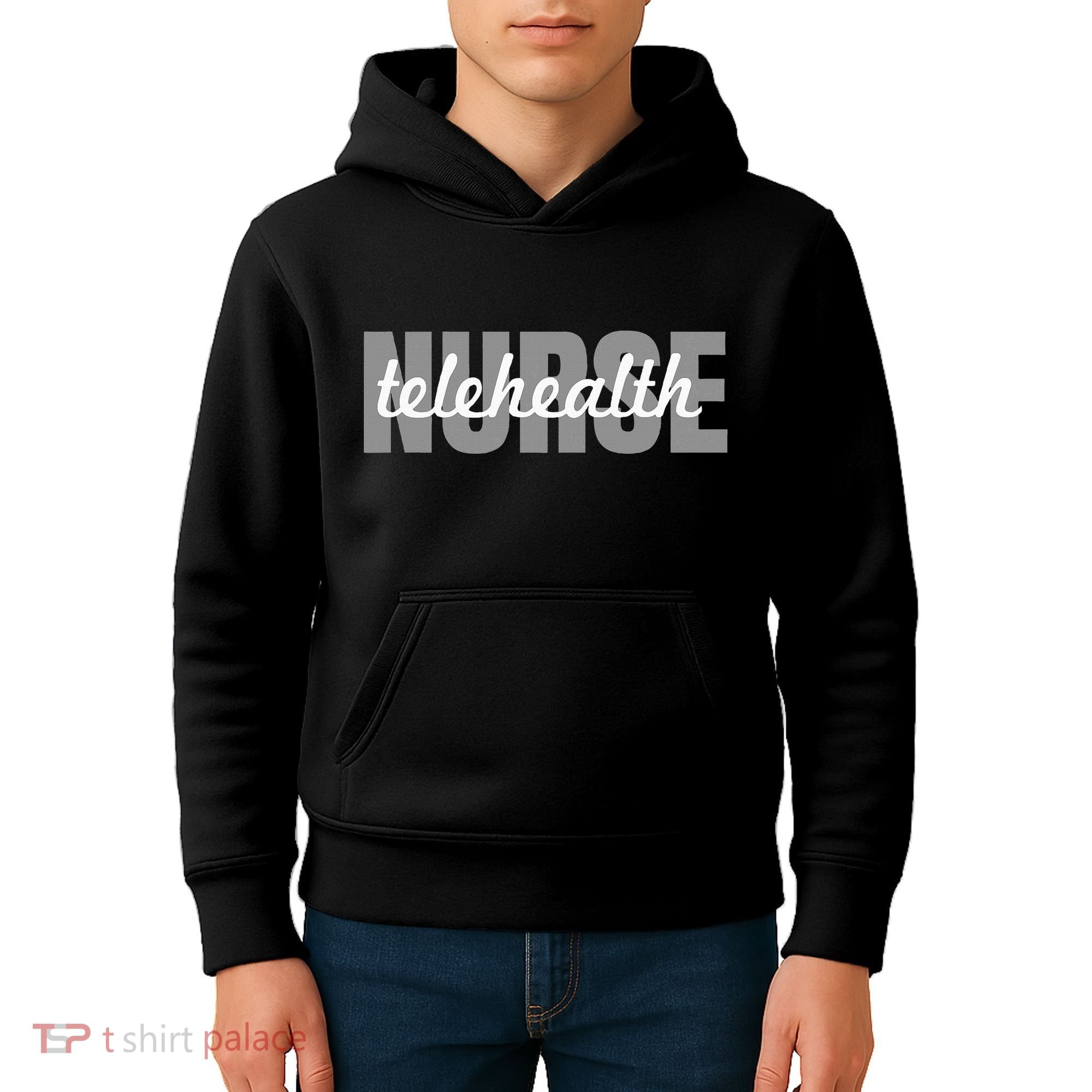 Telehealth Nurse Outfit Virtual Nursing Kids Hoodie