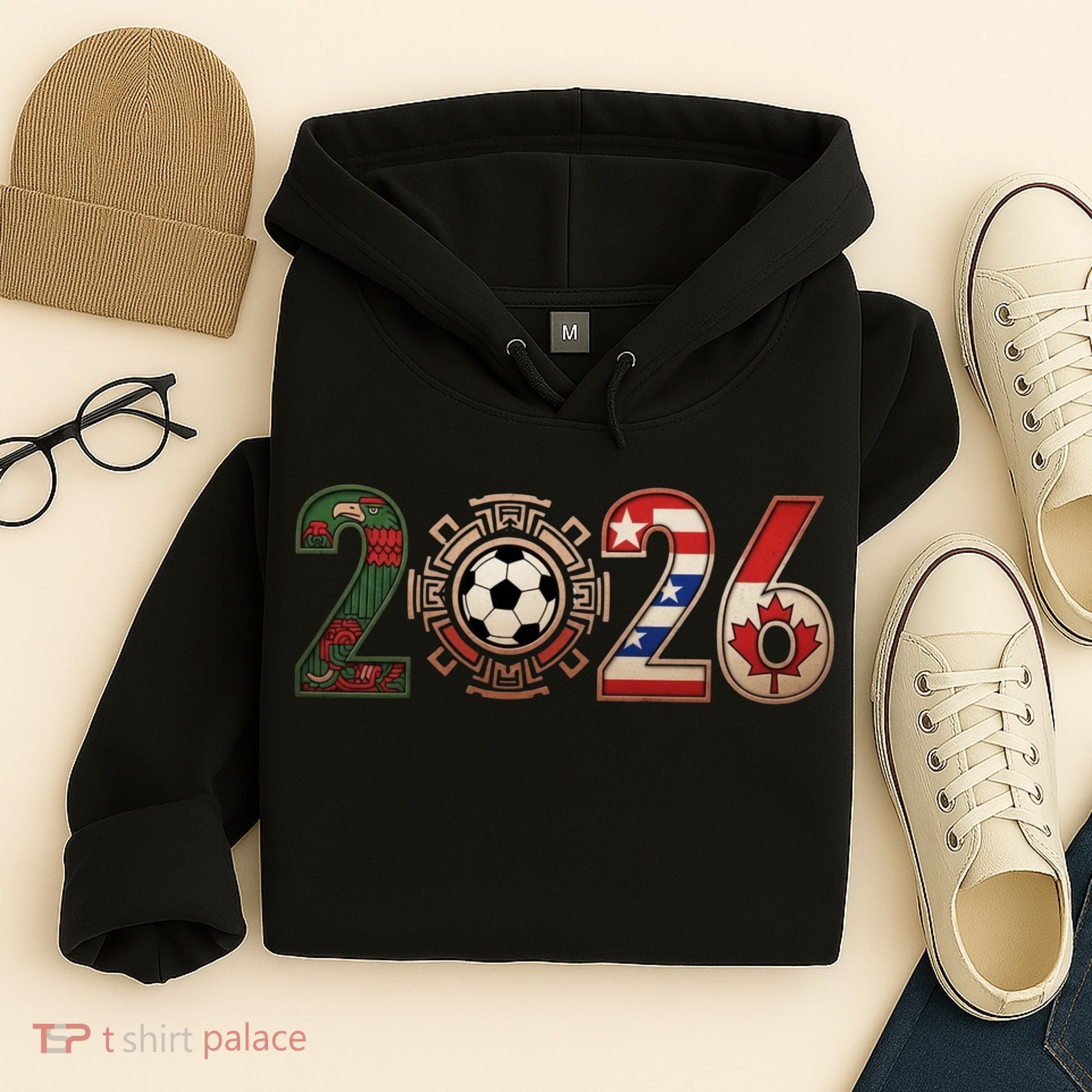 Three Nations One Game 2026 Soccer Cup Hoodie