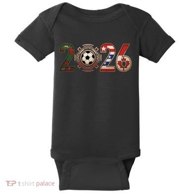 Three Nations One Game 2026 Soccer Cup Baby Bodysuit