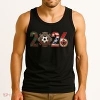 Three Nations One Game 2026 Soccer Cup Tank Top thumb 3