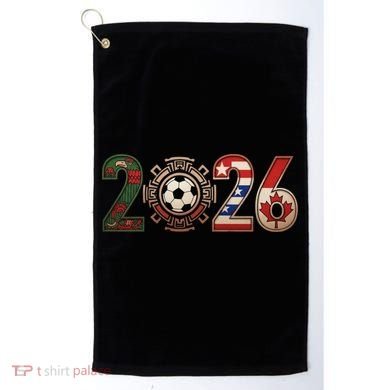 Three Nations One Game 2026 Soccer Cup Golf Towel