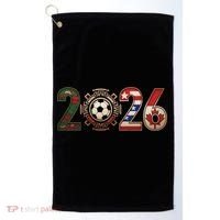 Three Nations One Game 2026 Soccer Cup Golf Towel thumb 0