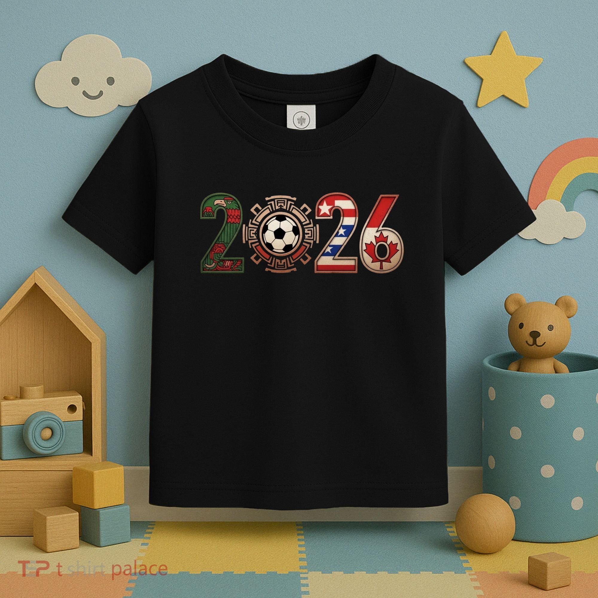 Three Nations One Game 2026 Soccer Cup Toddler T-Shirt