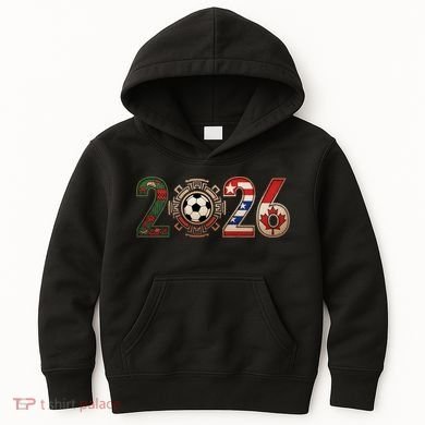 Three Nations One Game 2026 Soccer Cup Kids Hoodie