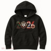 Three Nations One Game 2026 Soccer Cup Kids Hoodie thumb 0