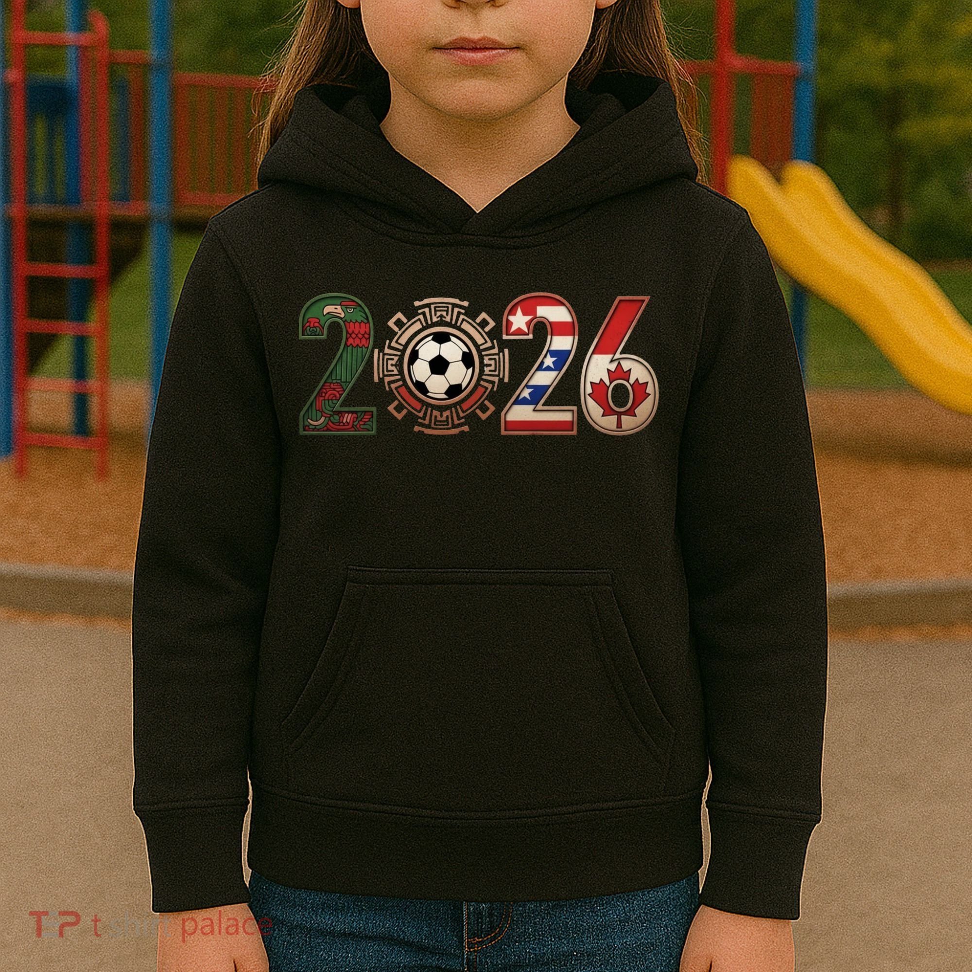 Three Nations One Game 2026 Soccer Cup Kids Hoodie
