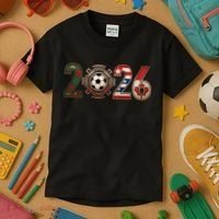 Three Nations One Game 2026 Soccer Cup Kids T-Shirt thumb 3
