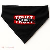 Trust No One Graphic USA-Made Doggie Bandana thumb 0