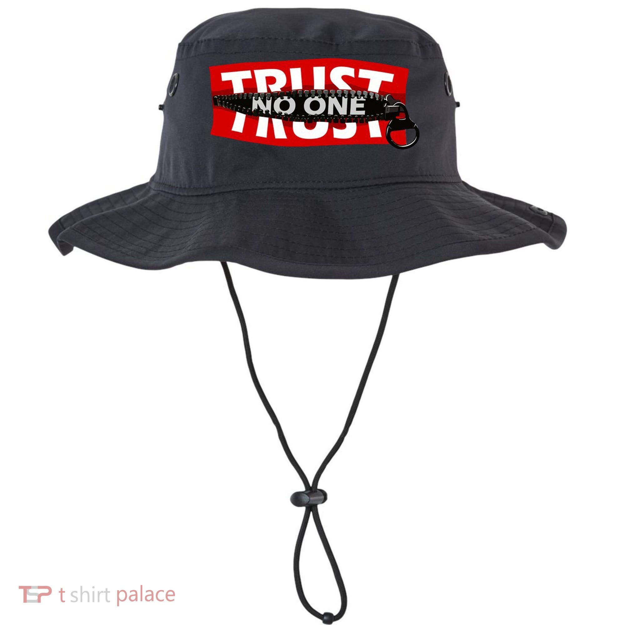 Trust No One Graphic Bucket Hat