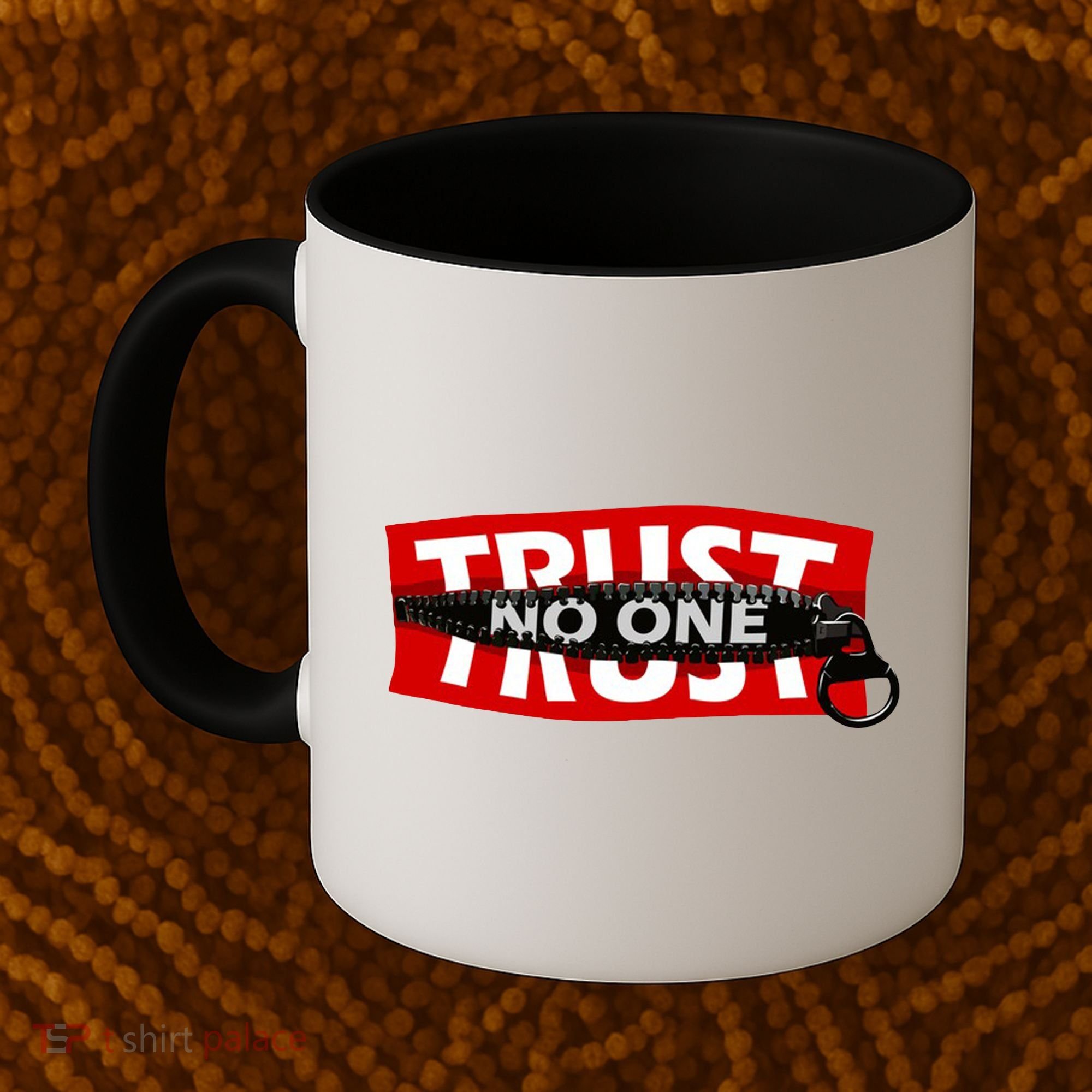 Trust No One Graphic Coffee Mug