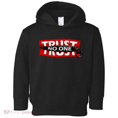 Trust No One Graphic Toddler Hoodie