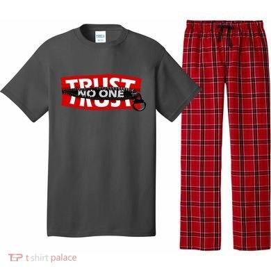 Trust No One Graphic Pajama Set