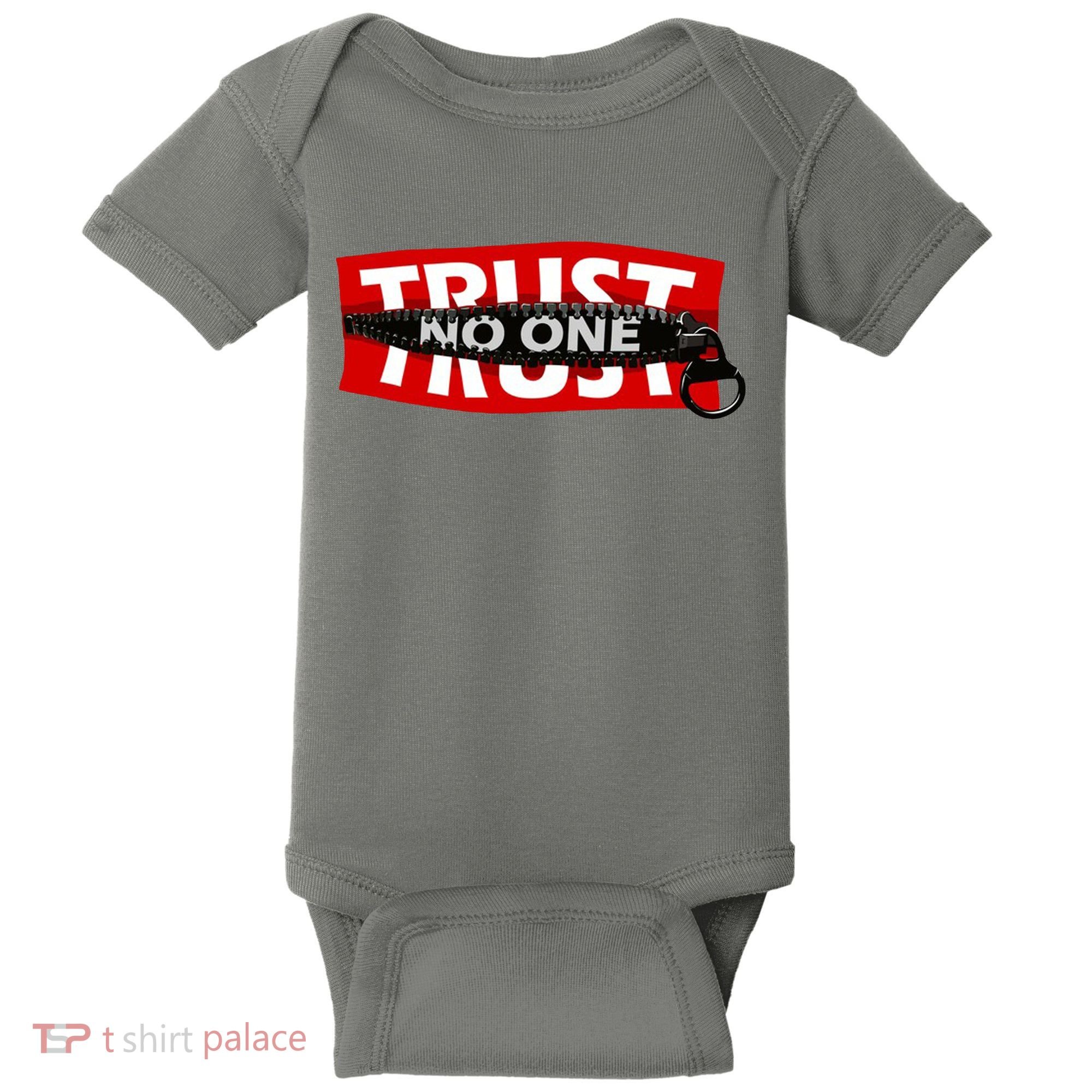 Trust No One Graphic Baby Bodysuit