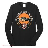 Trust No One Handshake Snake Traditional Tattoo Art Long Sleeve Shirt thumb 0