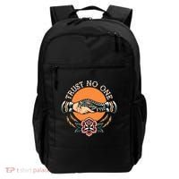 Trust No One Handshake Snake Traditional Tattoo Art Backpack thumb 0