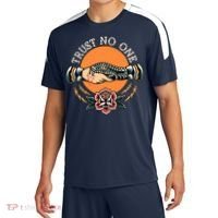 Trust No One Handshake Snake Traditional Tattoo Art Sport-Tek Competitor United Soccer Jersey thumb 0