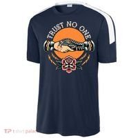 Trust No One Handshake Snake Traditional Tattoo Art Sport-Tek Competitor United Soccer Jersey thumb 2