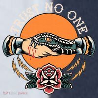 Trust No One Handshake Snake Traditional Tattoo Art Sport-Tek Competitor United Soccer Jersey thumb 4