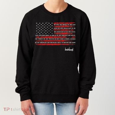 Trump Nation Proclamation Flag Women's Sweatshirt