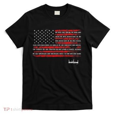 Trump Nation Proclamation Flag T-Shirt