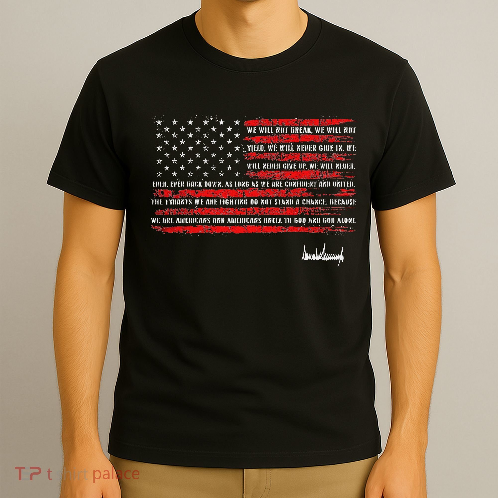 Trump Nation Proclamation Flag T-Shirt