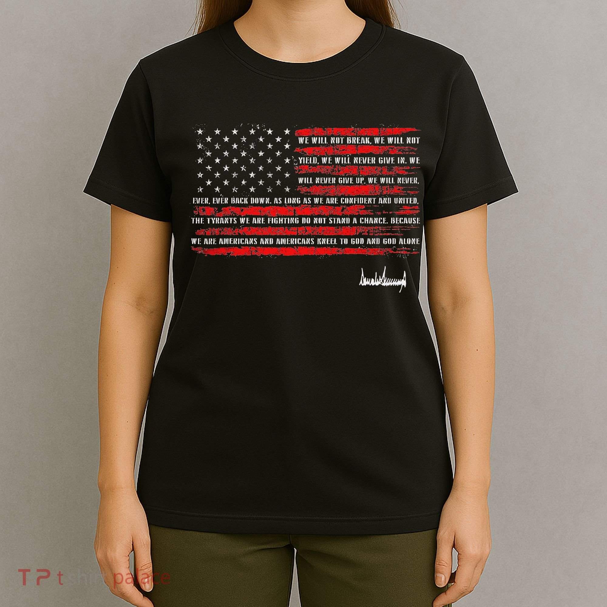 Trump Nation Proclamation Flag T-Shirt