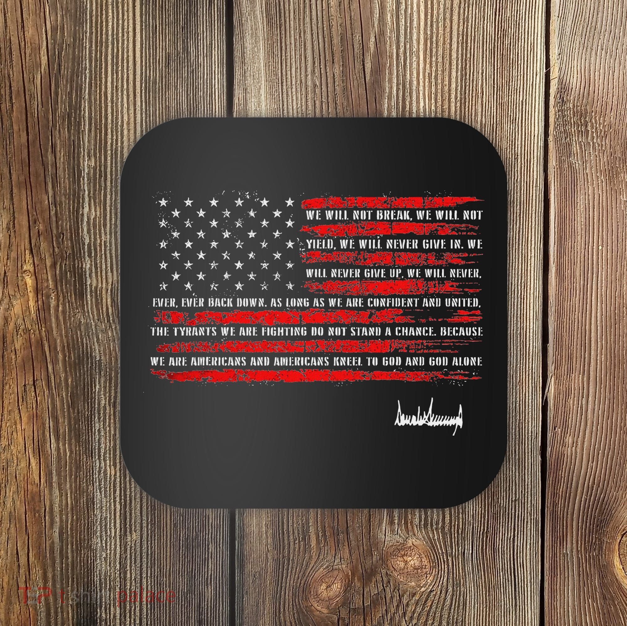 Trump Nation Proclamation Flag Coaster