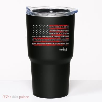 Trump Nation Proclamation Flag Tumbler