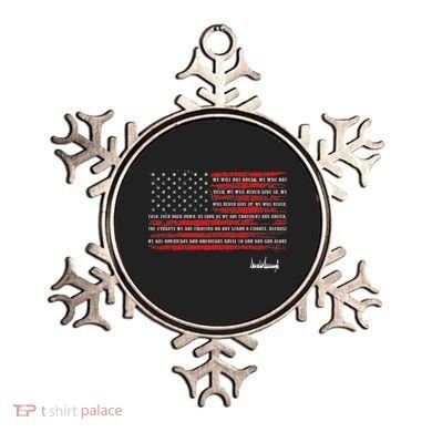 Trump Nation Proclamation Flag Ornament