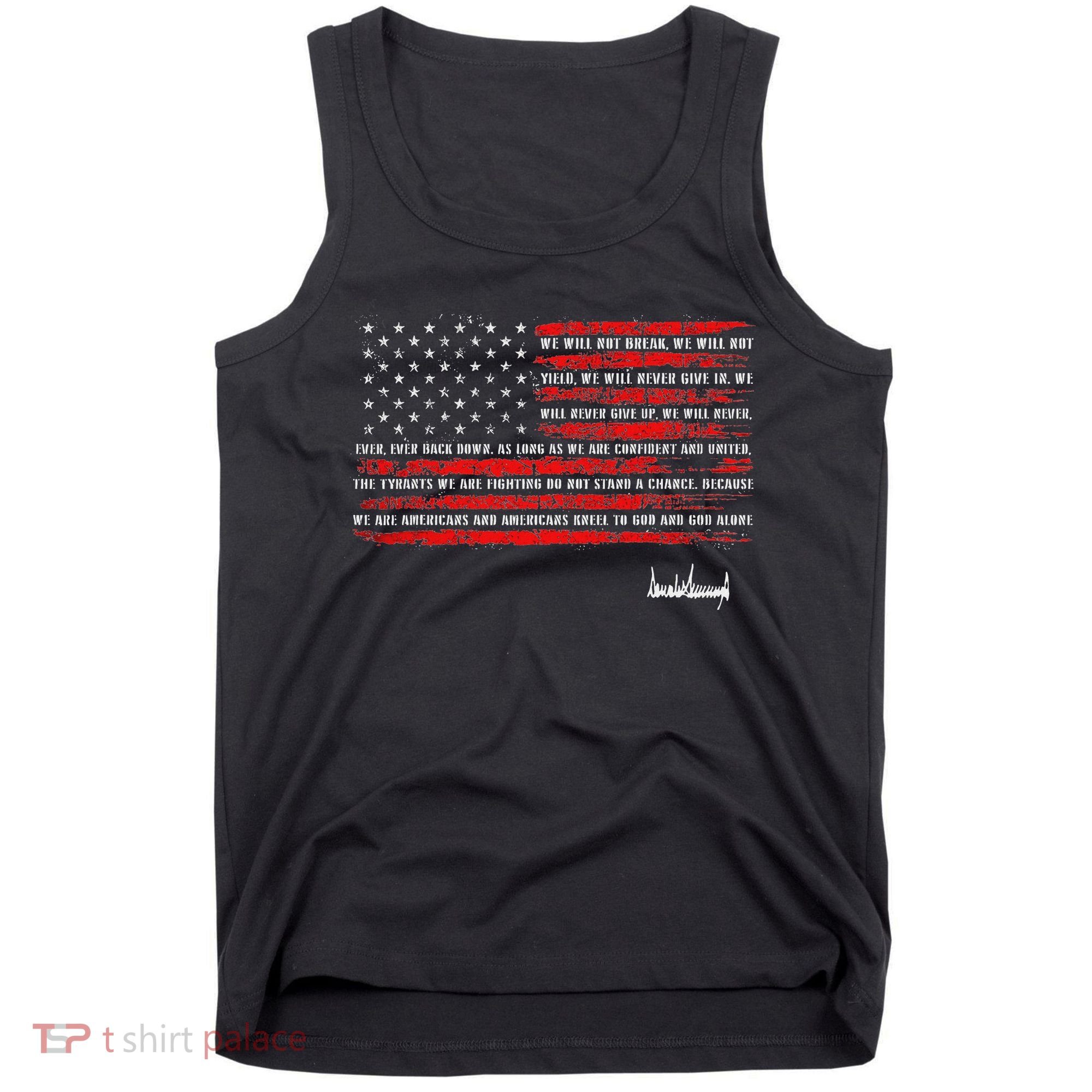 Trump Nation Proclamation Flag Tank Top