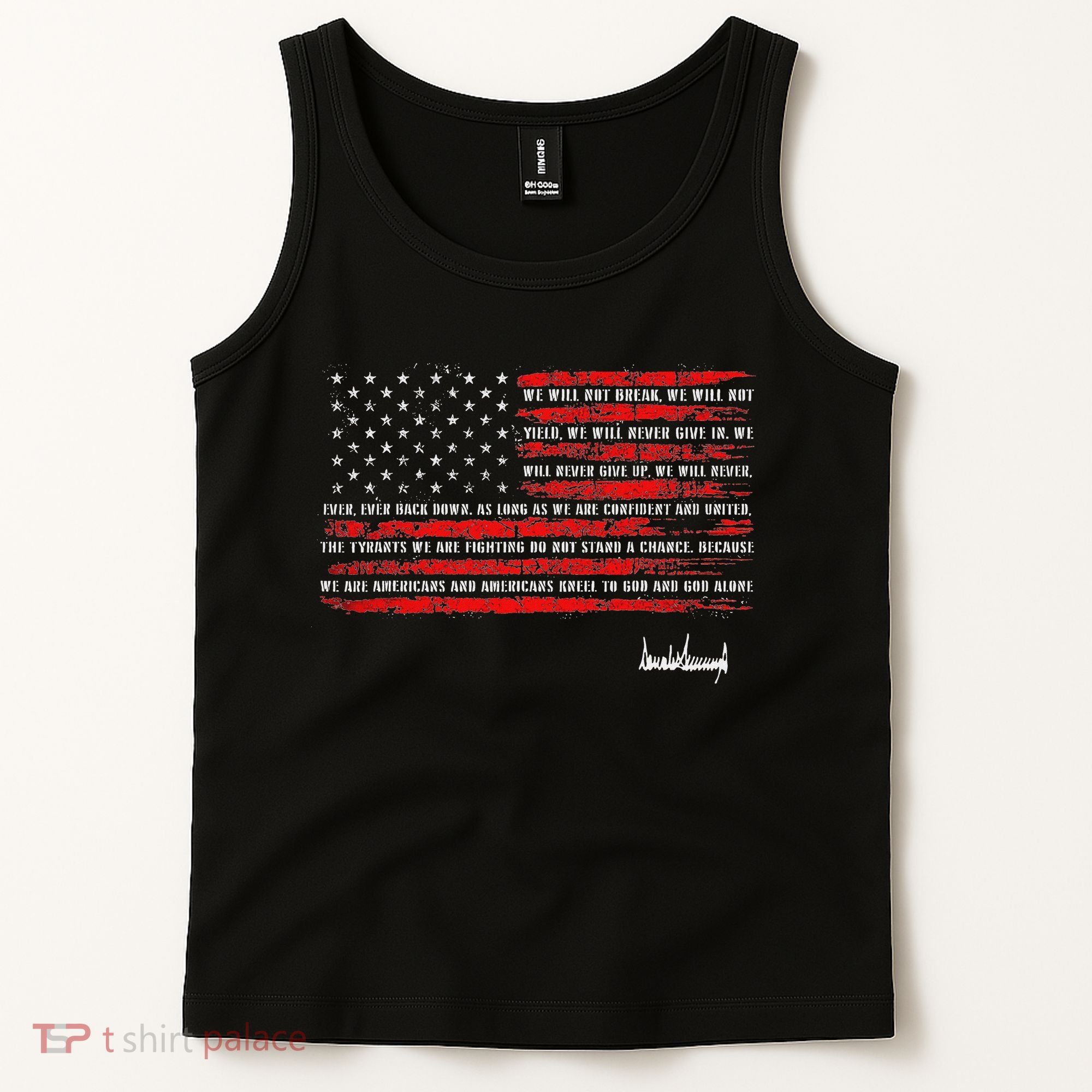 Trump Nation Proclamation Flag Tank Top