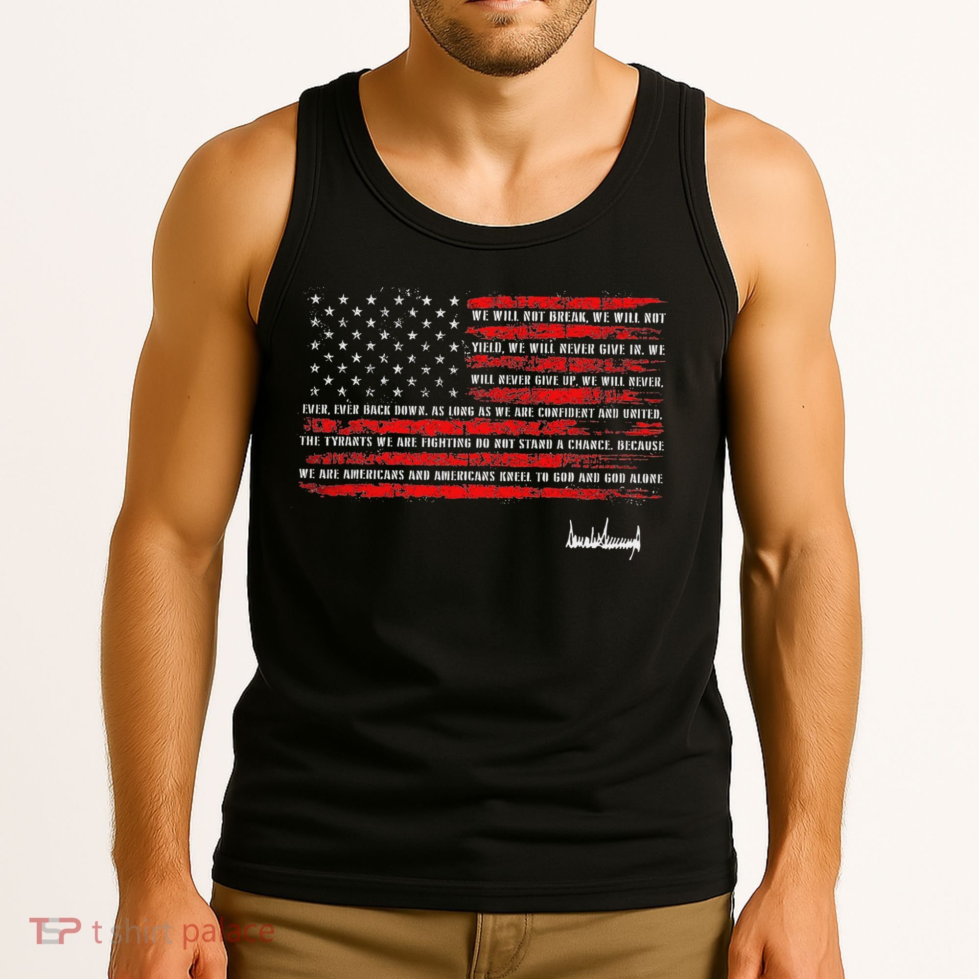 Trump Nation Proclamation Flag Tank Top