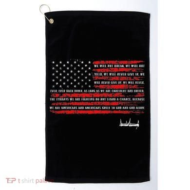 Trump Nation Proclamation Flag Golf Towel