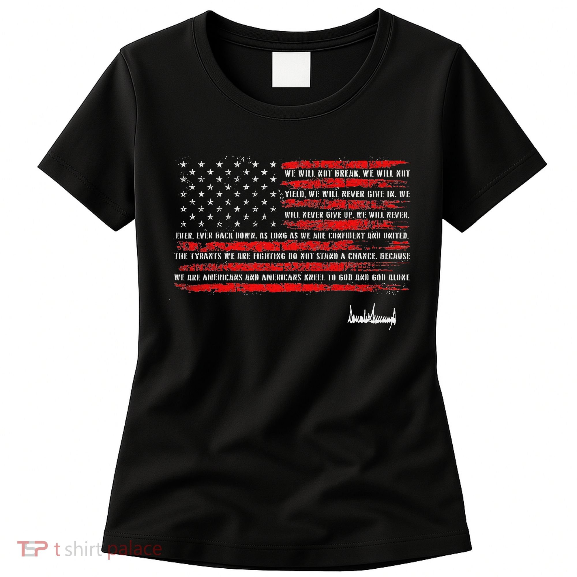Trump Nation Proclamation Flag Women's T-Shirt