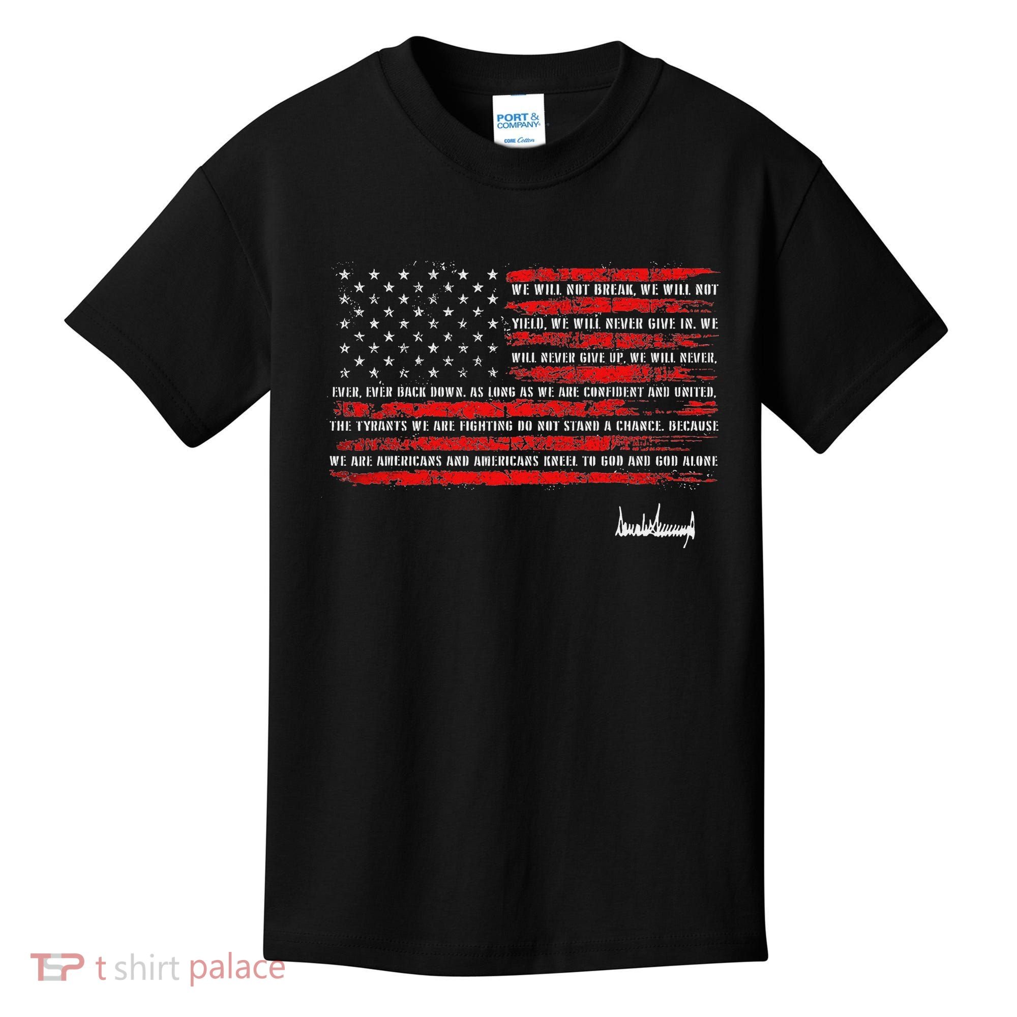 Trump Nation Proclamation Flag Kids T-Shirt