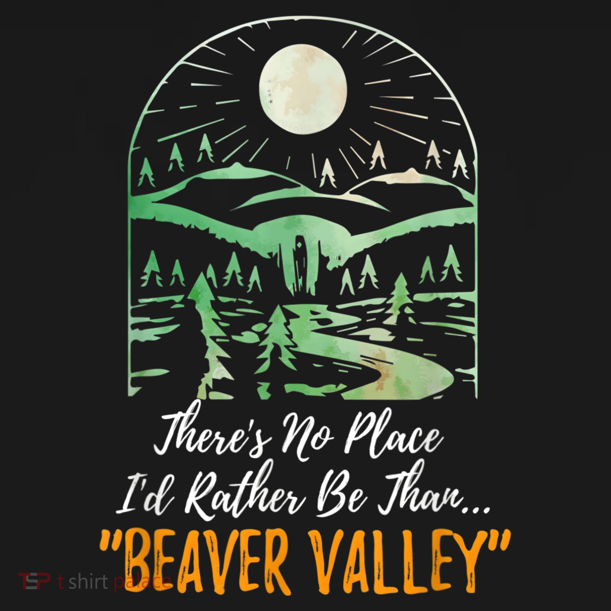Theres No Place Id Rather Be Than Beaver Valley Funny Adult Humor Women's Tank Top