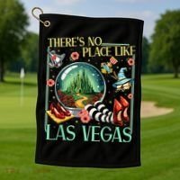 There's No Place Like Las Vegas Wizard Golf Towel thumb 1